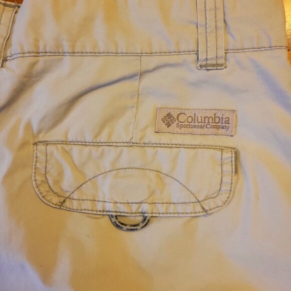 COLUMBIA Women's XCO Tan Cargo Hiking Shorts - Size 10 - Picture 10 of 14